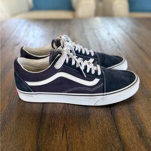Vans Off The Wall Navy Blue and White Men’s Sneakers/Skate Shoe Size 12